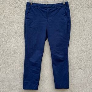 Joie Golda Blue Twill Crop Chinos 6 Lightweight
